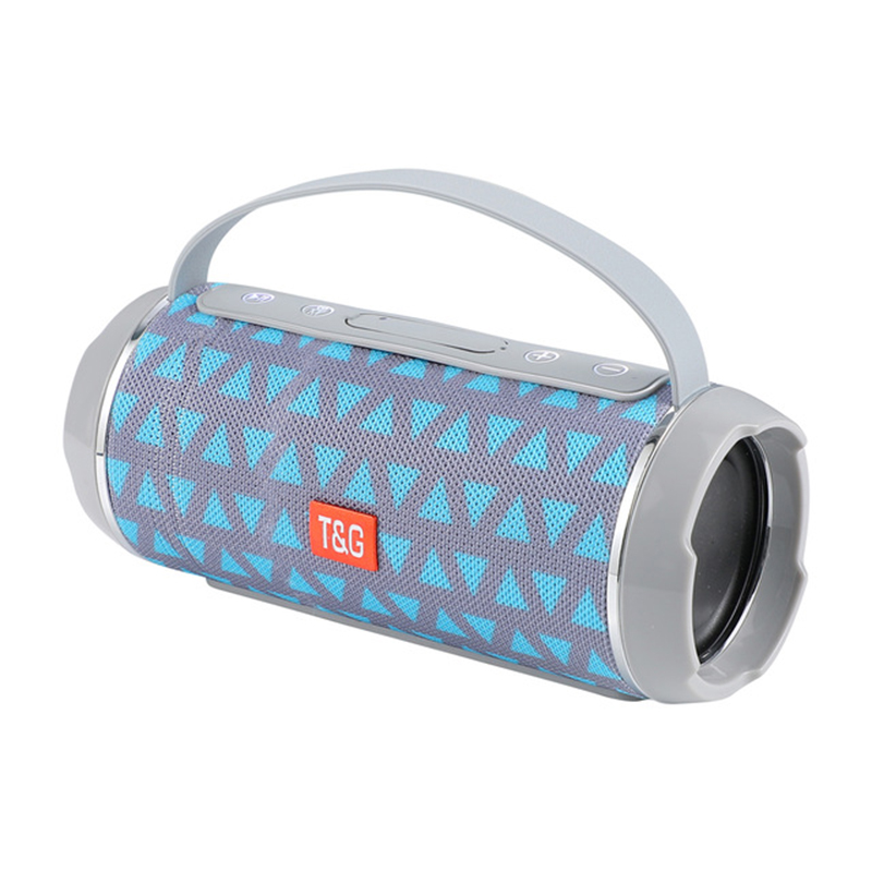 Portable Waterproof Bluetooth Speaker - Light Blue Triangle